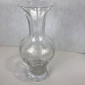 Lenox USA optic signed crystal art glass vase